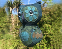 Owl with appliqué detailing - Soft toy sewing pattern - instant download pdf