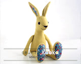 bunny toy pattern sewing