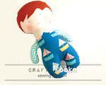 boy doll toy sewing pattern 