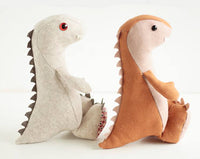Dinosaur  - Soft toy sewing pattern - instant download pdf