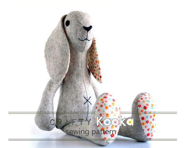 Crafty Kooka rabbit stuffed toy